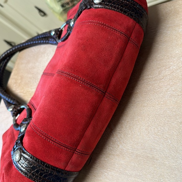 Brighton Beautiful Suede & Leather Handbag in Perfect Condition - Picture 6 of 13